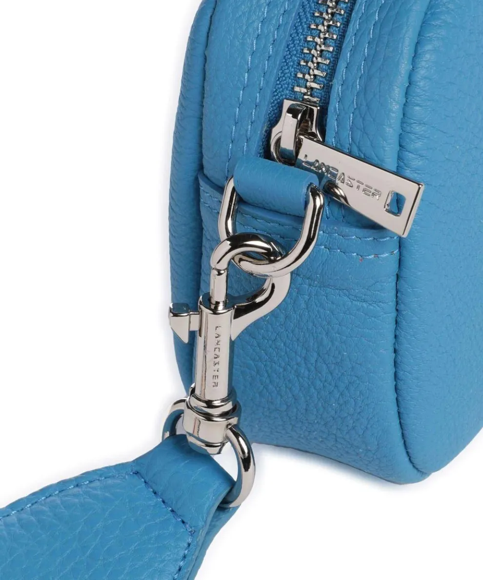 Studio Mimi Umhängetasche genarbtes Leder blau