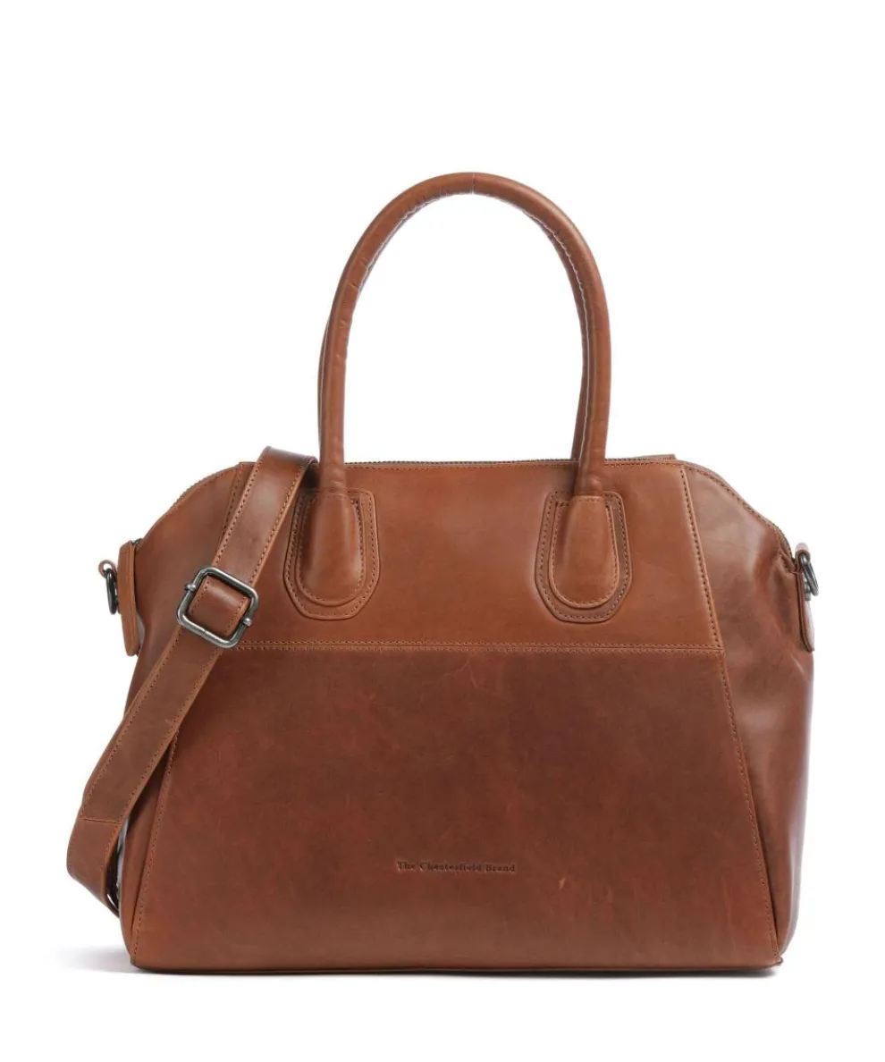 Marsala Handtasche 10″ Pull-Up Rindsleder cognac