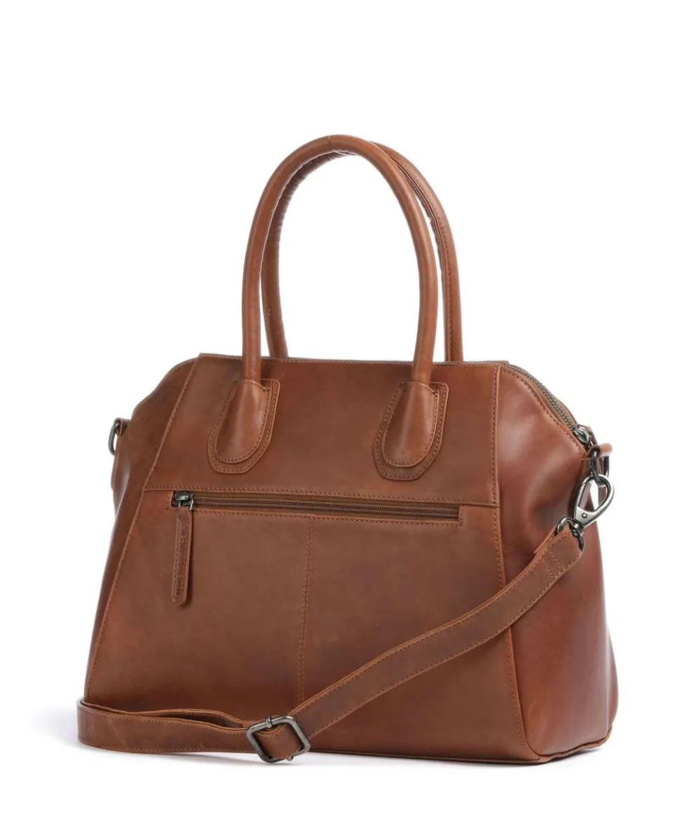 Marsala Handtasche 10″ Pull-Up Rindsleder cognac