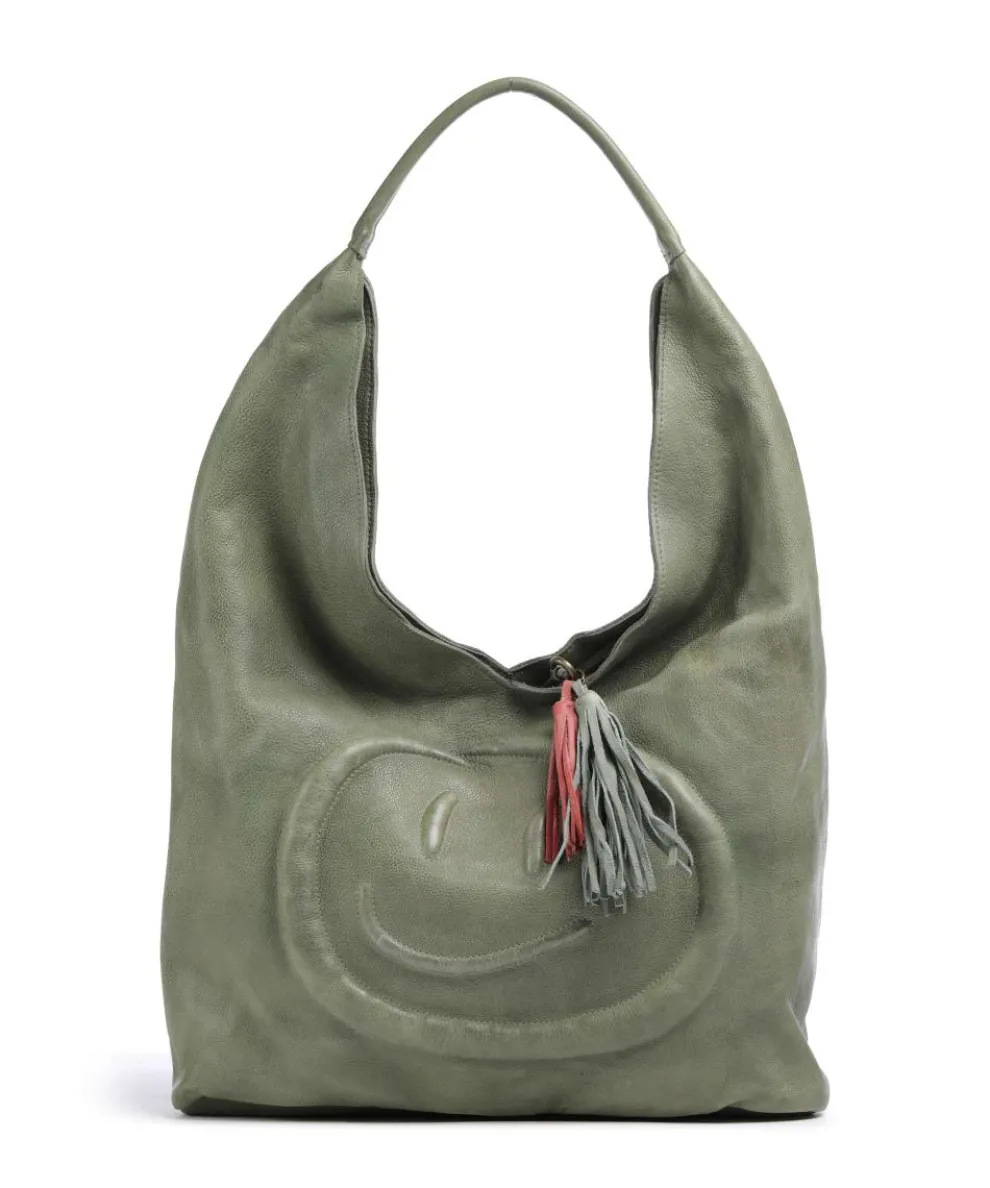 Lachnerstrasse 5 Shopper genarbtes Rindsleder grün