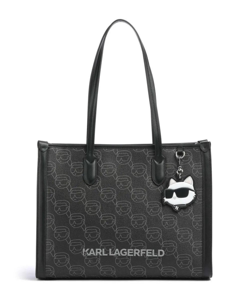 K/Ikonik Mono Shopper Lederimitat schwarz