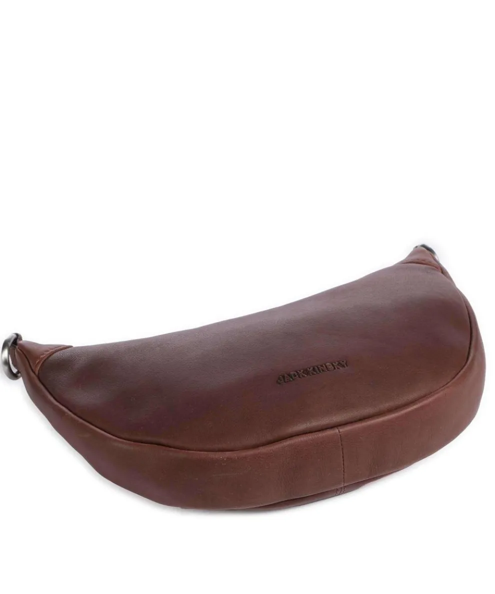 Aruba 2 Umhängetasche fein genarbtes Leder dunkelbraun