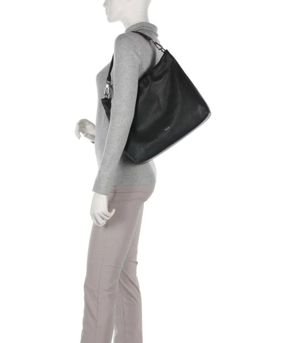 Dalia Kaia Beuteltasche weiches Rindsleder schwarz