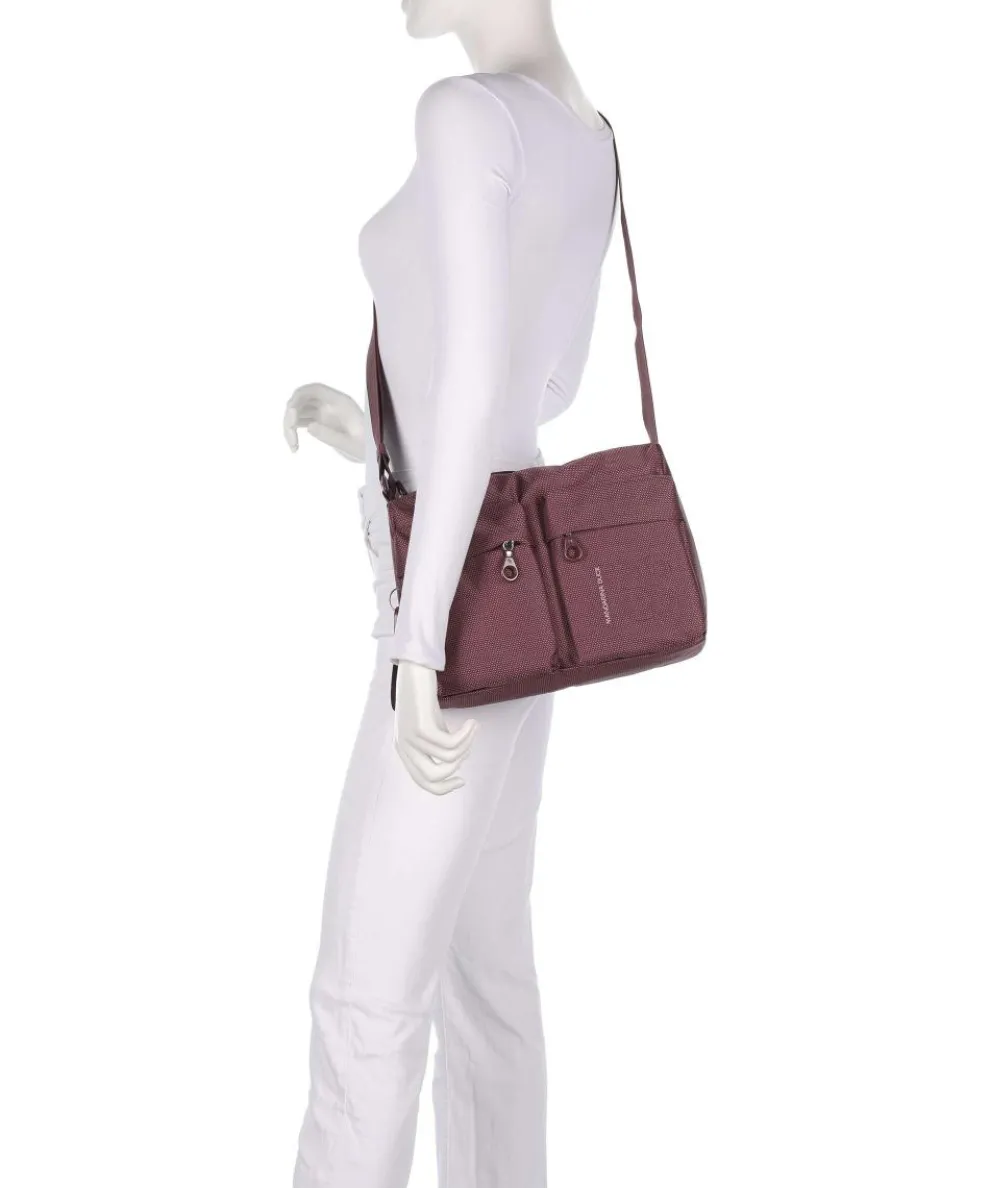 MD20 Schultertasche Polyester brombeer