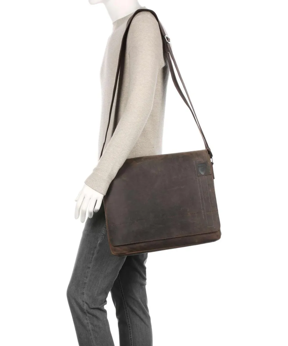 Richmond Aktentasche 14″ Leder dunkelbraun