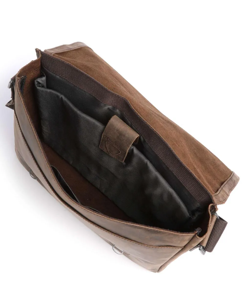 Richmond Aktentasche 14″ Leder dunkelbraun