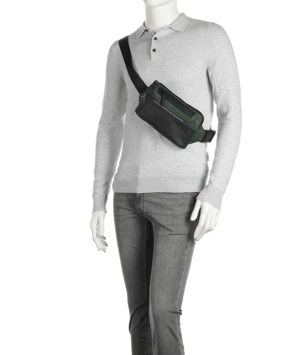 Urban Eco Gürteltasche recyceltes Polyester, Polyurethane dunkelgrün