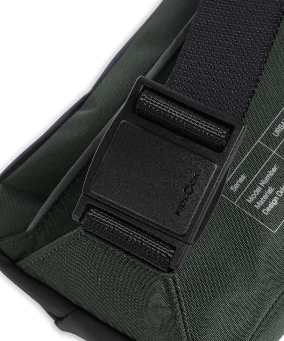 Urban Eco Gürteltasche recyceltes Polyester, Polyurethane dunkelgrün