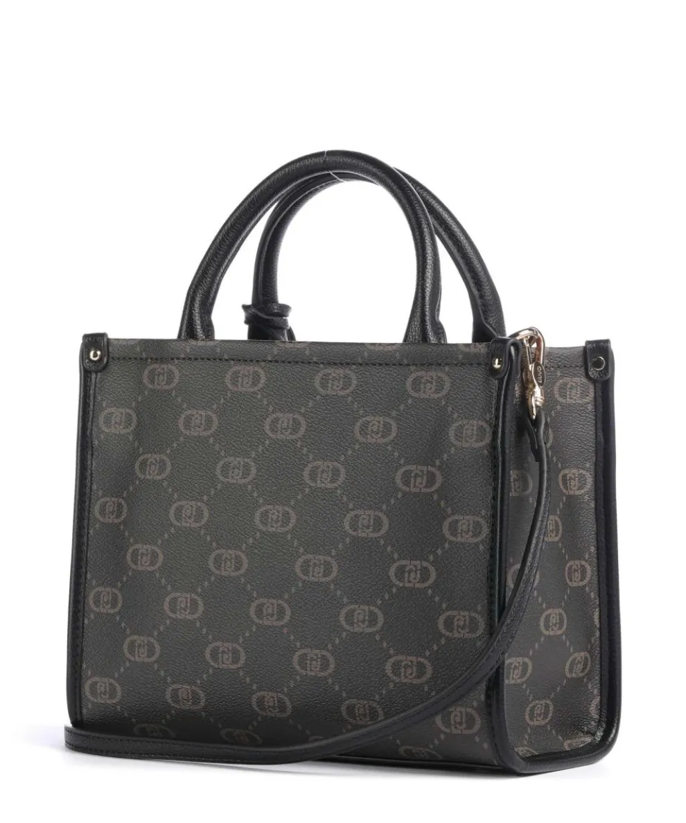 Ridhi S Handtasche Lederimitat schwarz