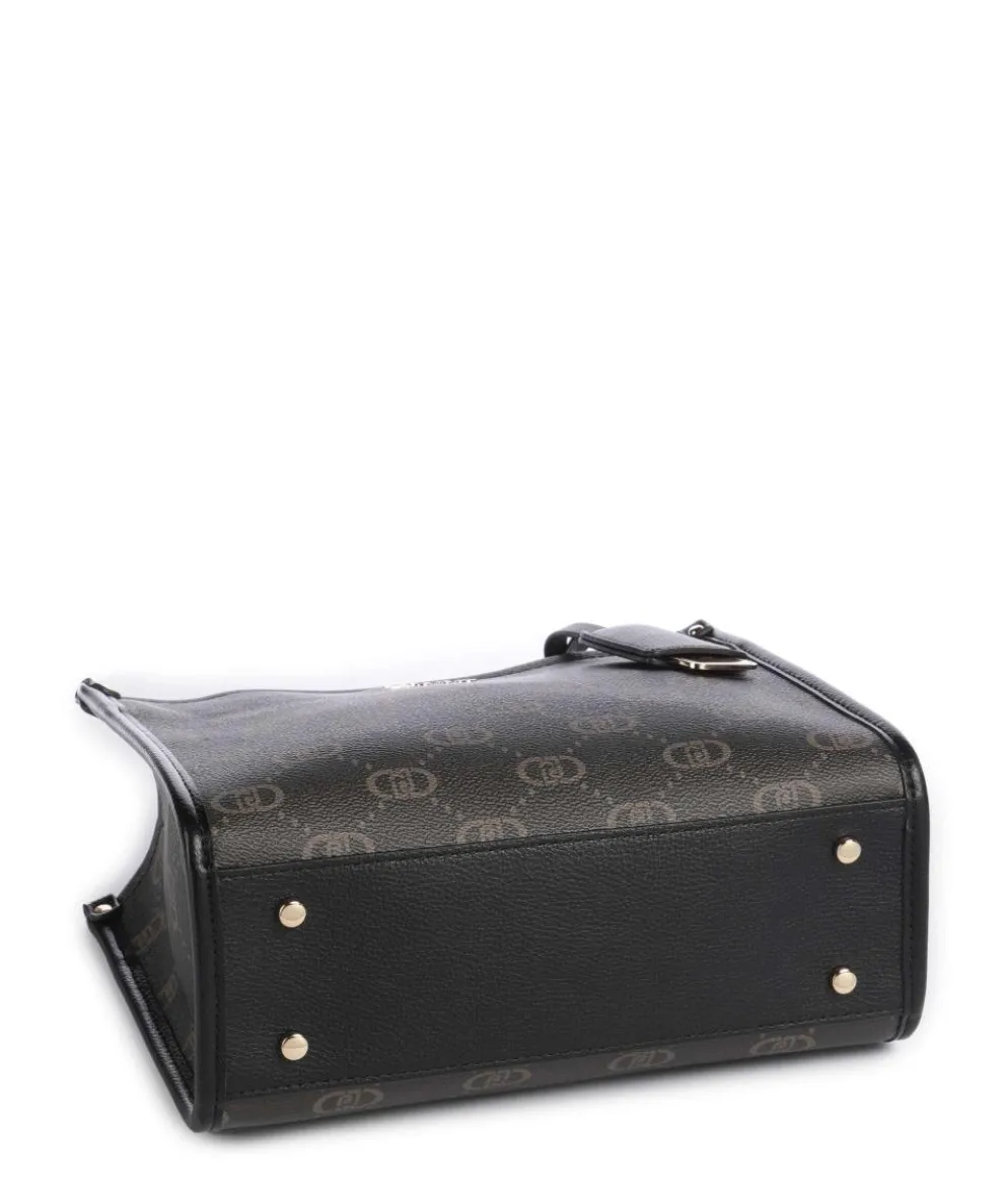 Ridhi S Handtasche Lederimitat schwarz