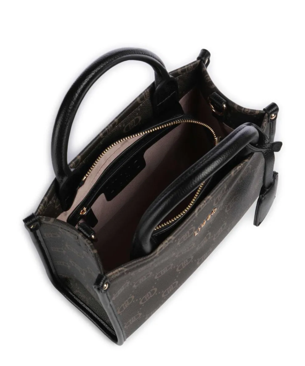 Ridhi S Handtasche Lederimitat schwarz