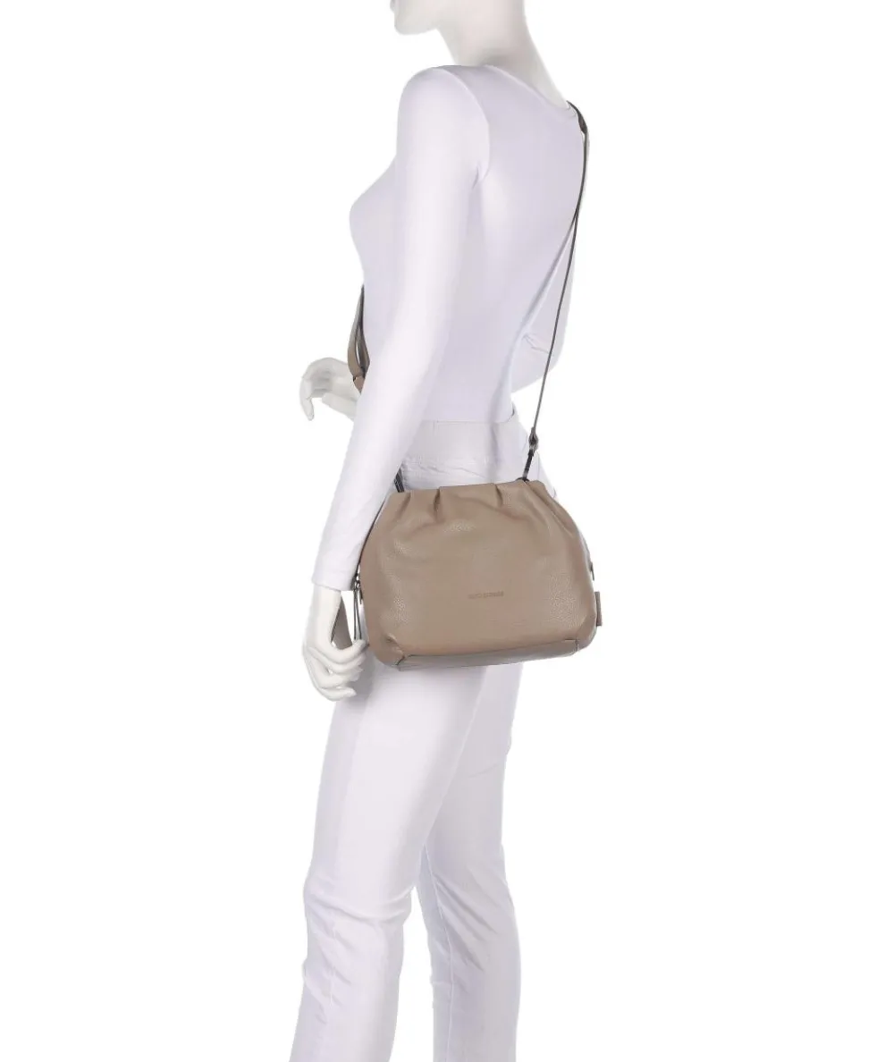 Philocalists Honey Umhängetasche genarbtes Leder beige
