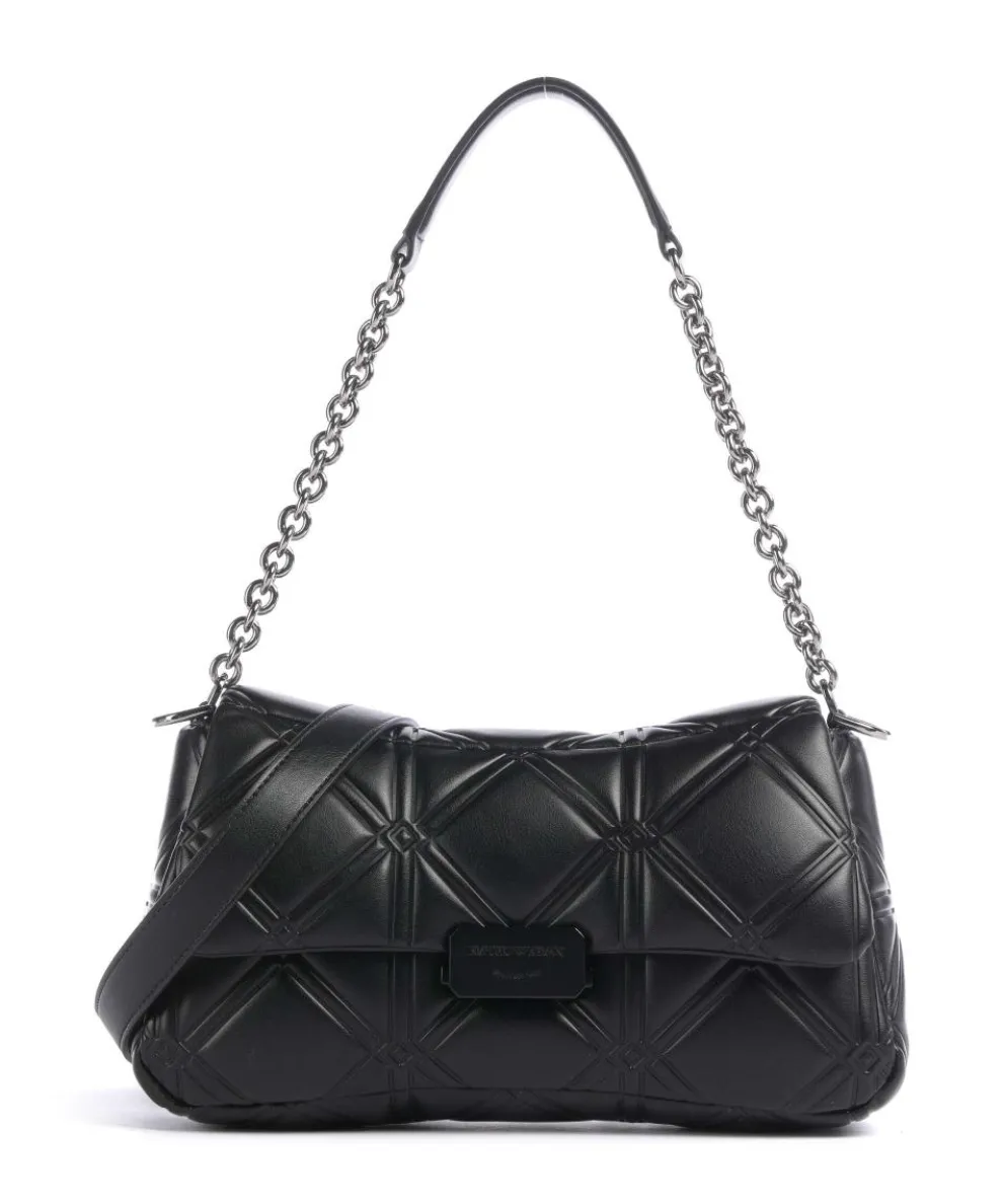 Cassandra Schultertasche Lederimitat schwarz