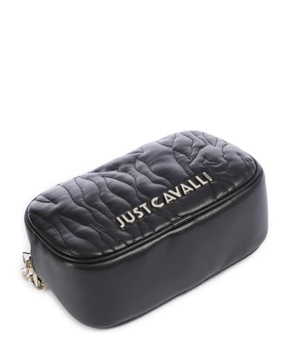 Quilted Zebra Umhängetasche Lederimitat schwarz