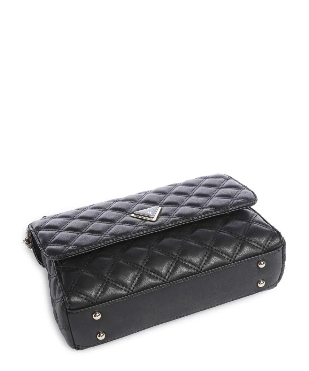 Giully Schultertasche Lederimitat schwarz