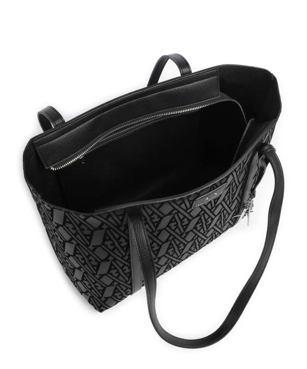 Silvye Shopper Lederimitat schwarz