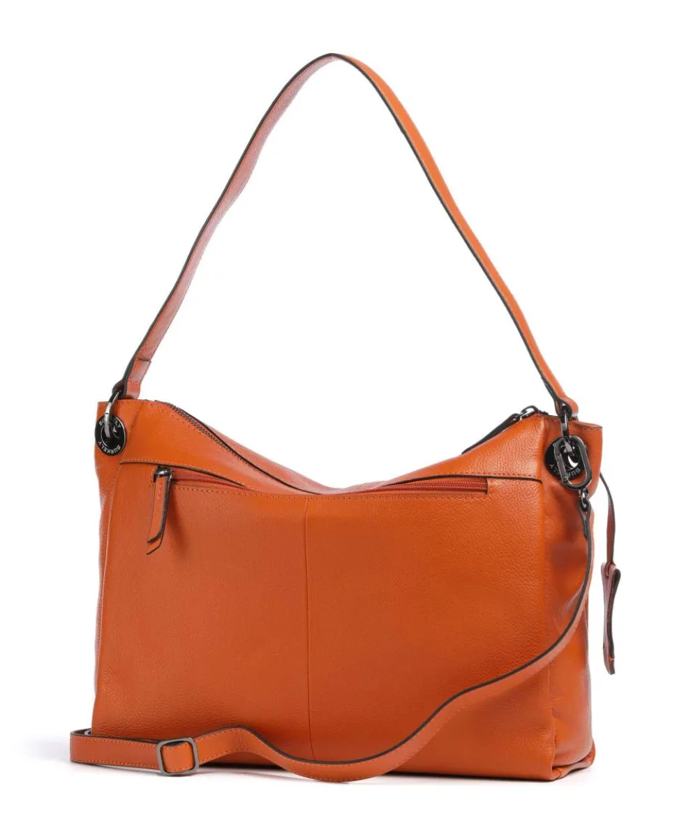 Radiant Raeven Schultertasche genarbtes Rindsleder orange