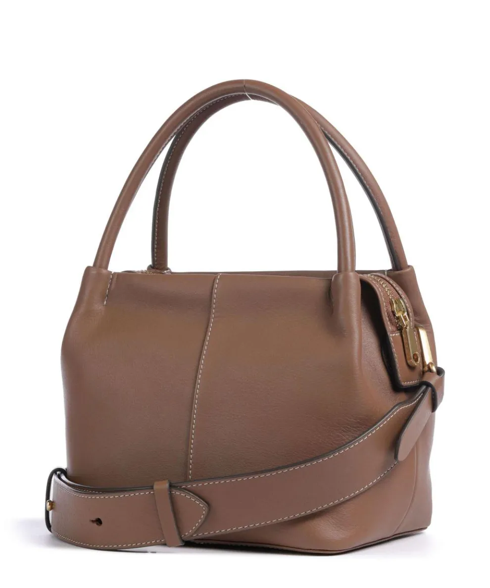 Ivydale Road Handtasche genarbtes Rindsleder braun