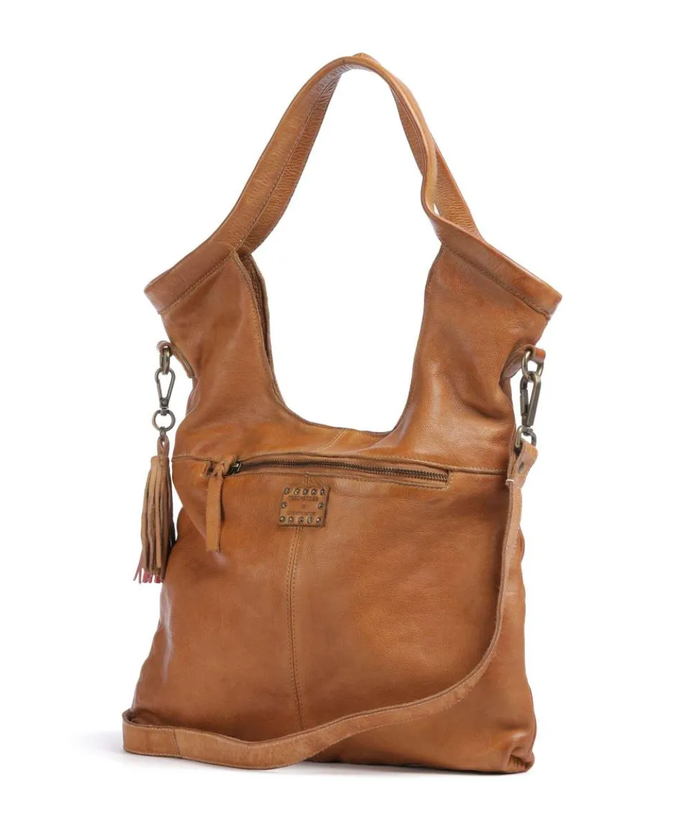 Freundgasse 2 Shopper genarbtes Leder braun