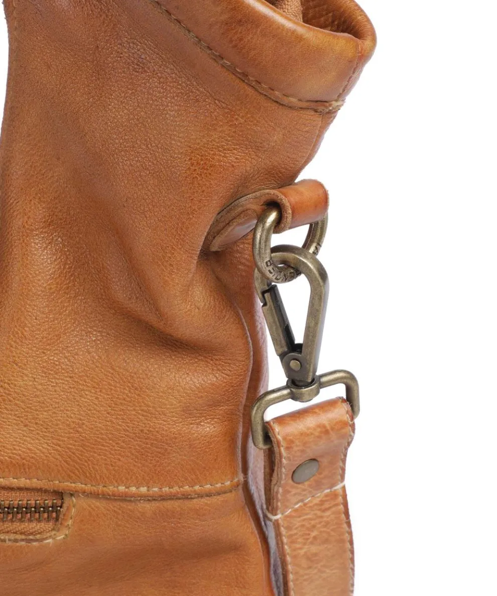 Freundgasse 2 Shopper genarbtes Leder braun