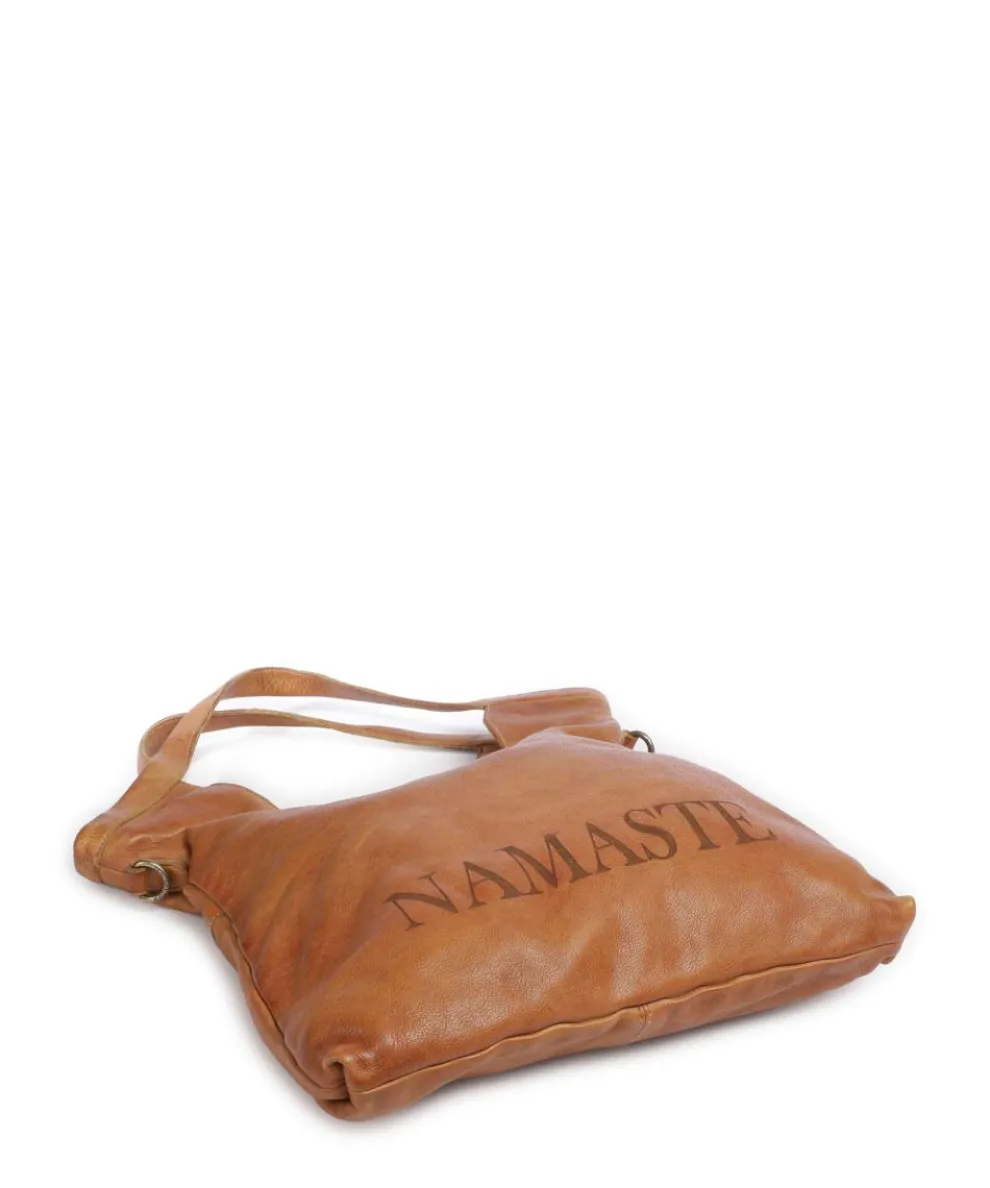 Freundgasse 2 Shopper genarbtes Leder braun