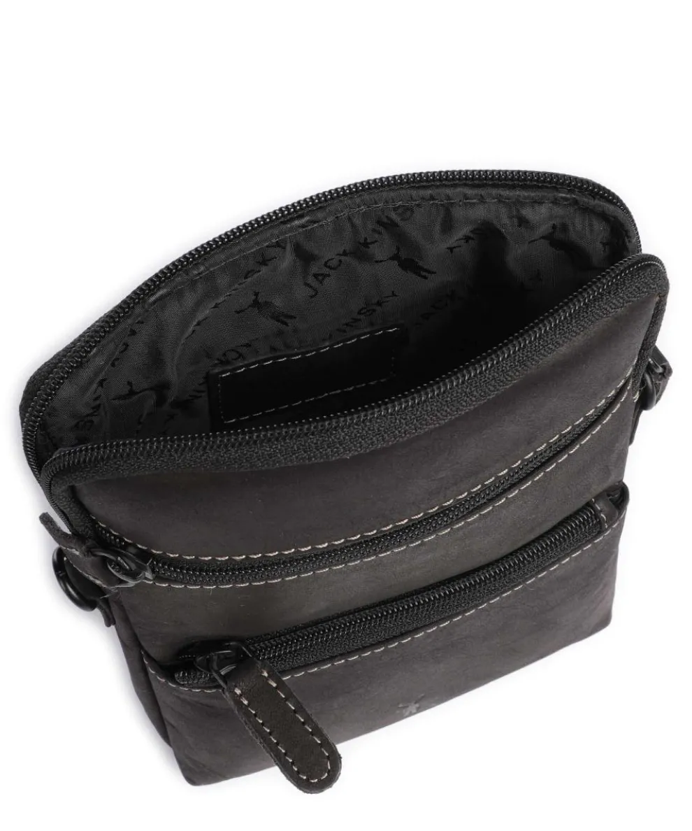 Baltimore 11 Umhängetasche Leder schwarz