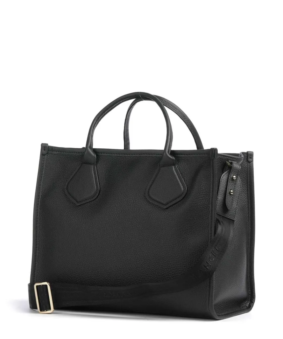 Jour M Handtasche genarbtes Rindsleder schwarz