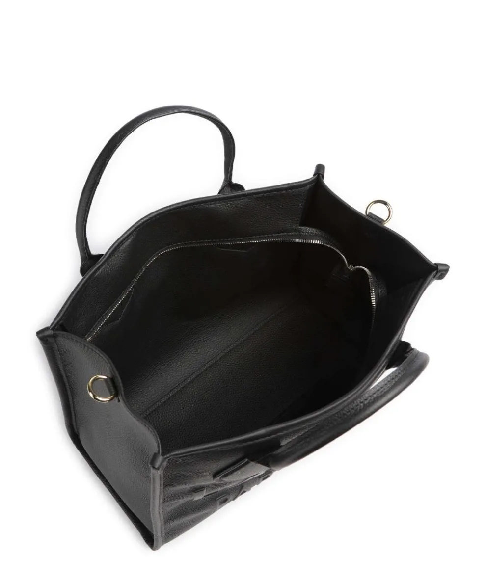 Jour M Handtasche genarbtes Rindsleder schwarz