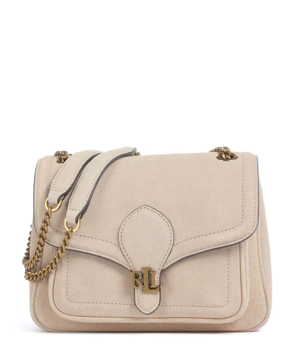 Bradley Small Schultertasche aufgerautes Rindsleder sand