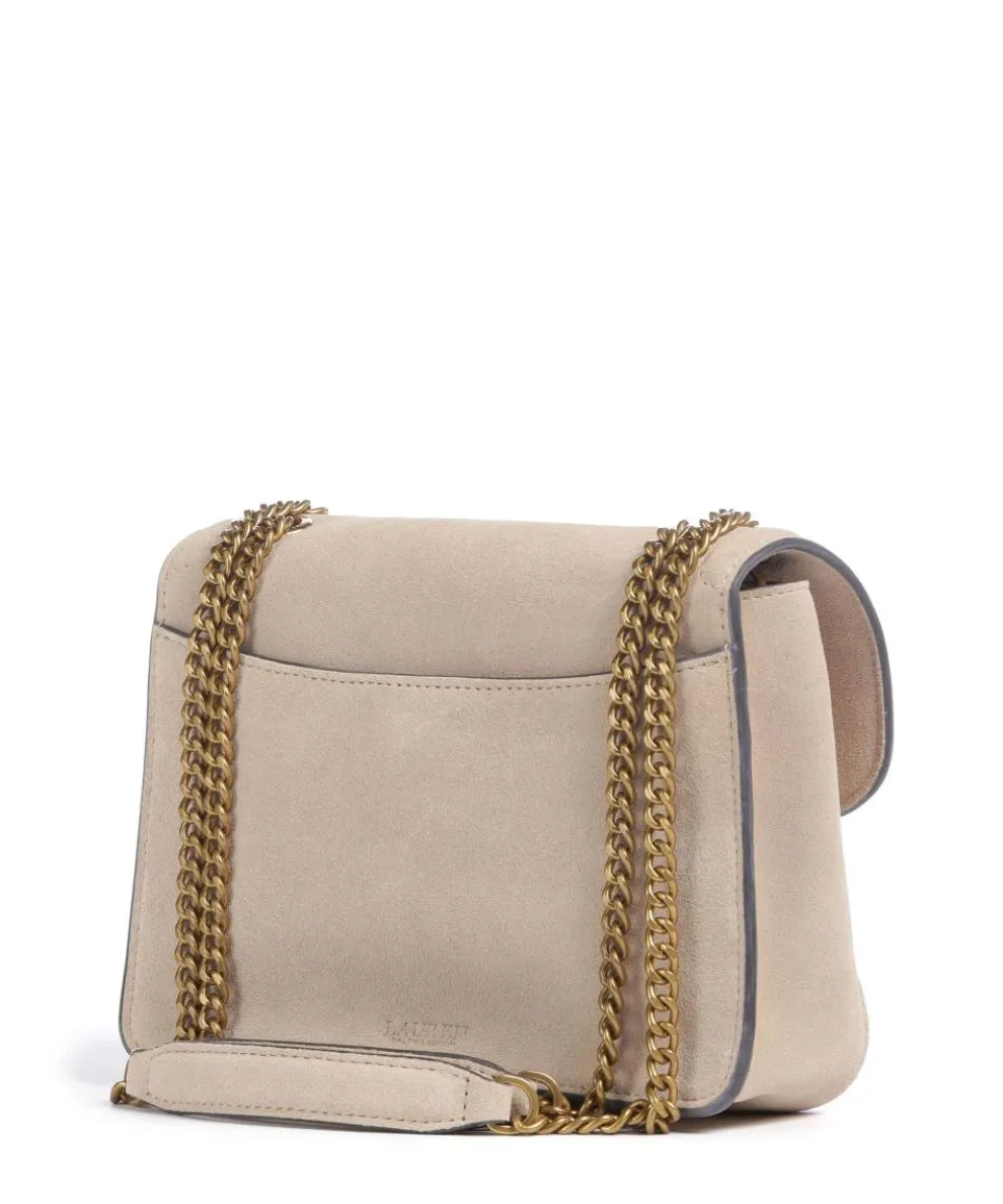 Bradley Small Schultertasche aufgerautes Rindsleder sand