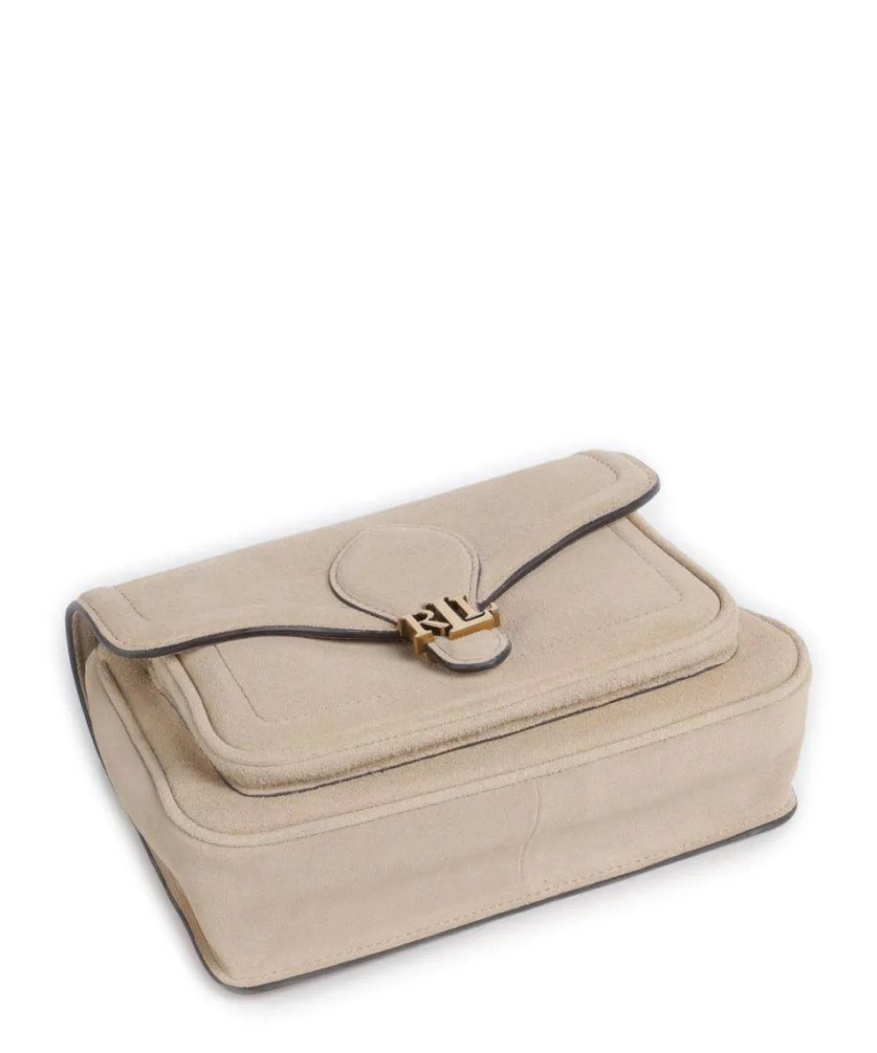 Bradley Small Schultertasche aufgerautes Rindsleder sand