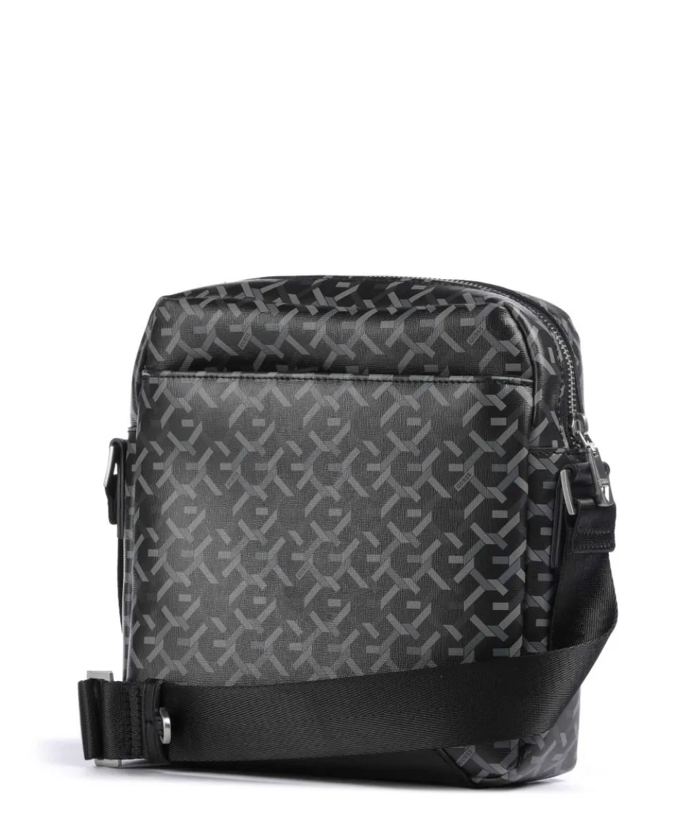 Torino Umhängetasche Lederimitat schwarz