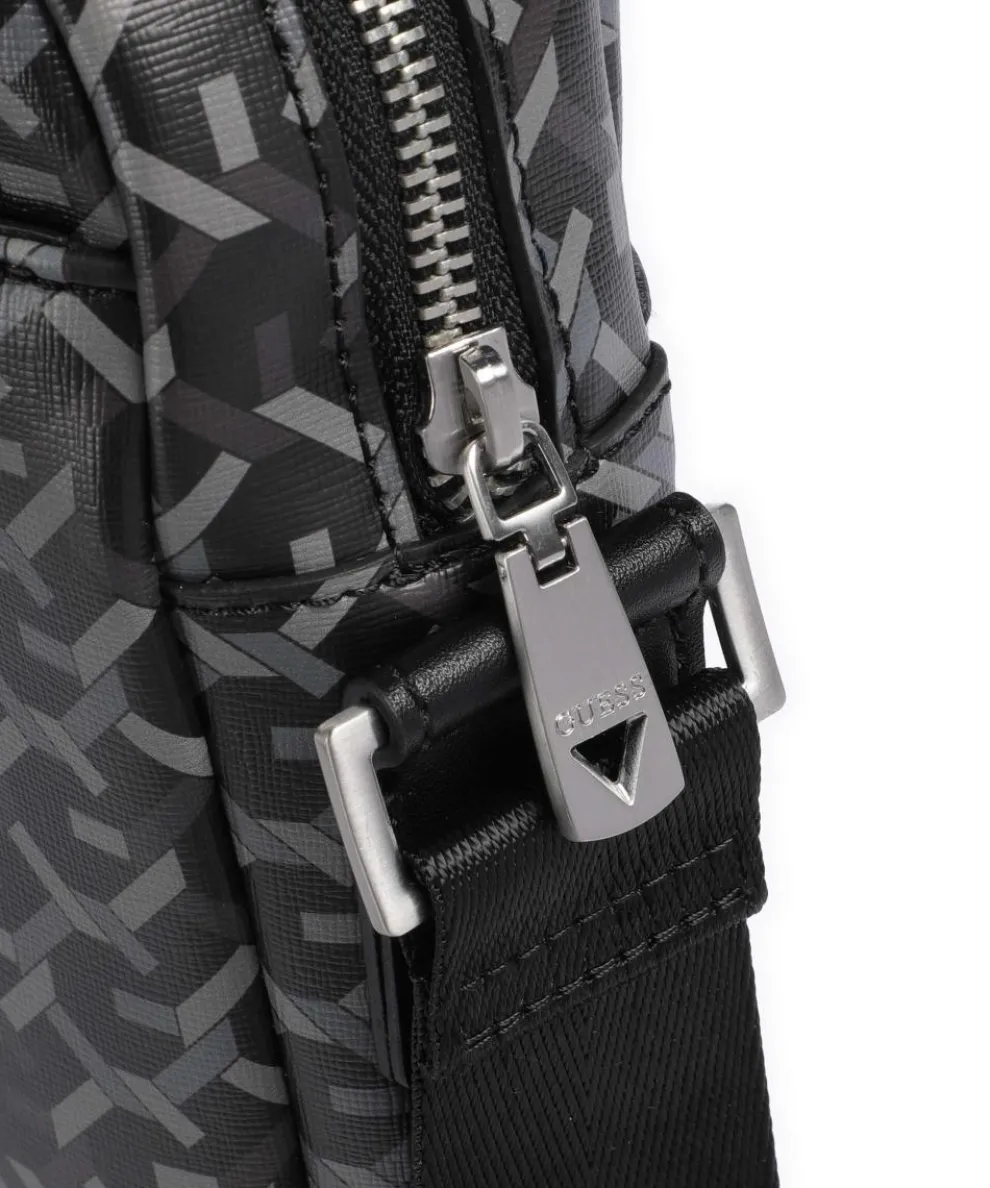 Torino Umhängetasche Lederimitat schwarz