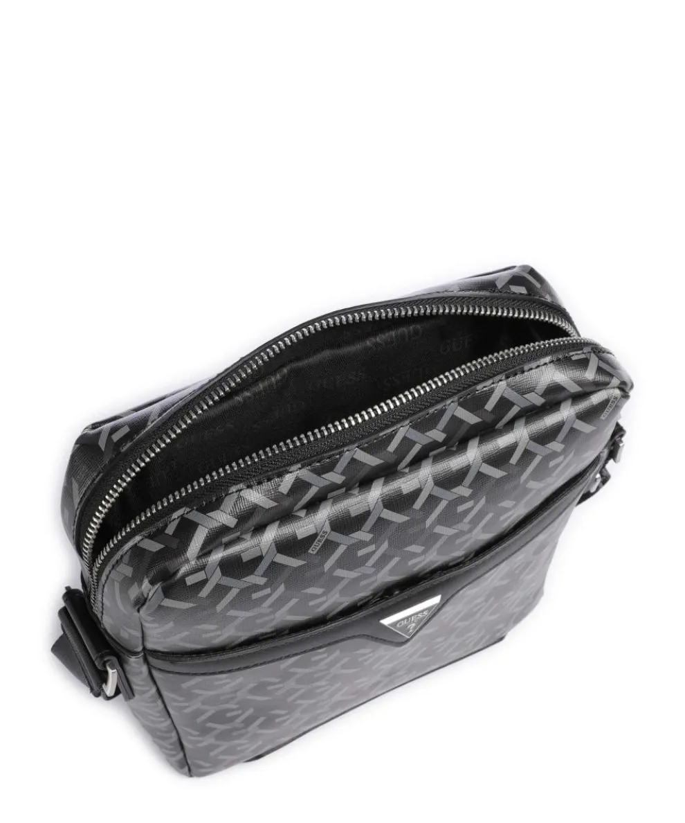 Torino Umhängetasche Lederimitat schwarz