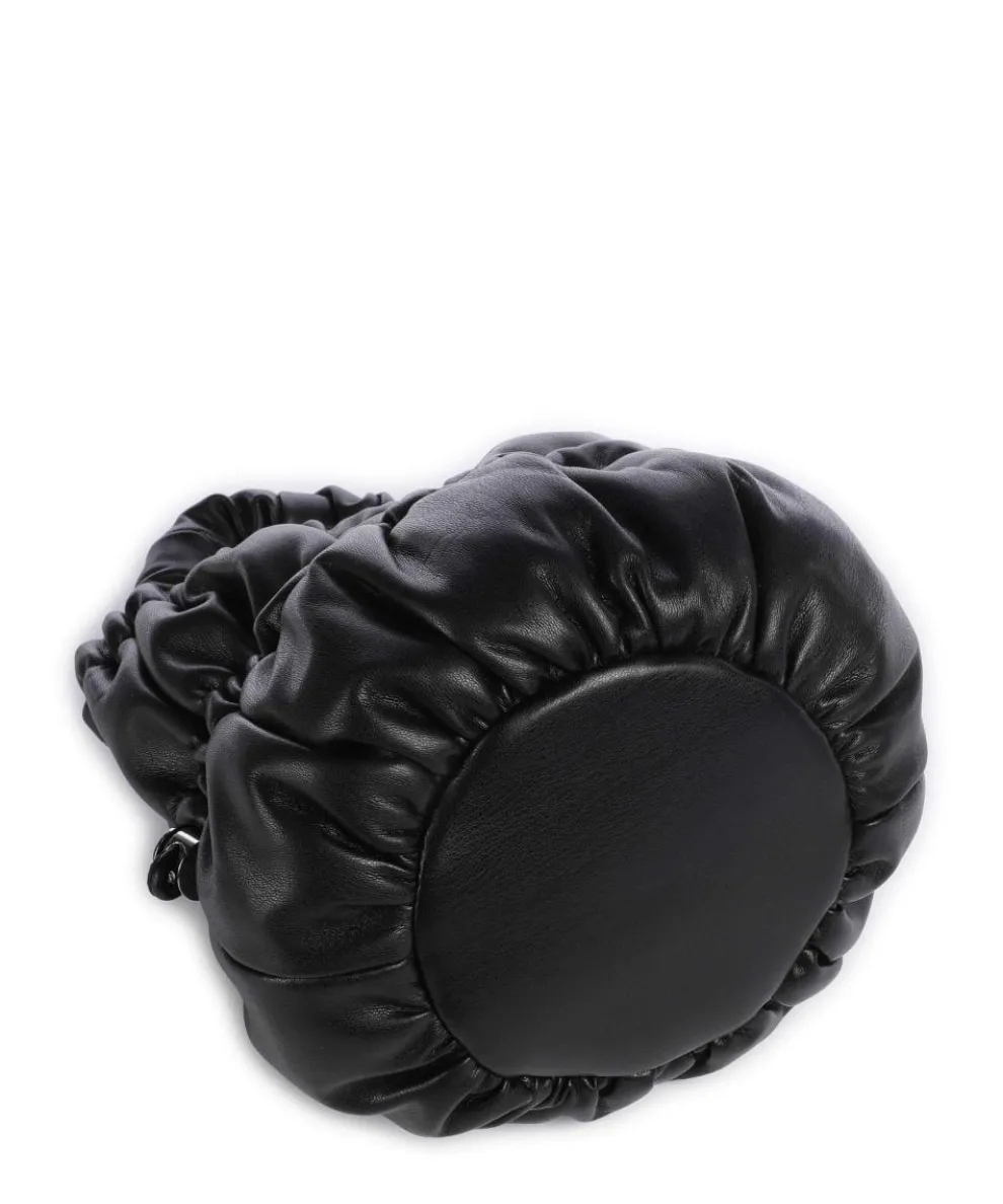 Umhängetasche Lederimitat schwarz