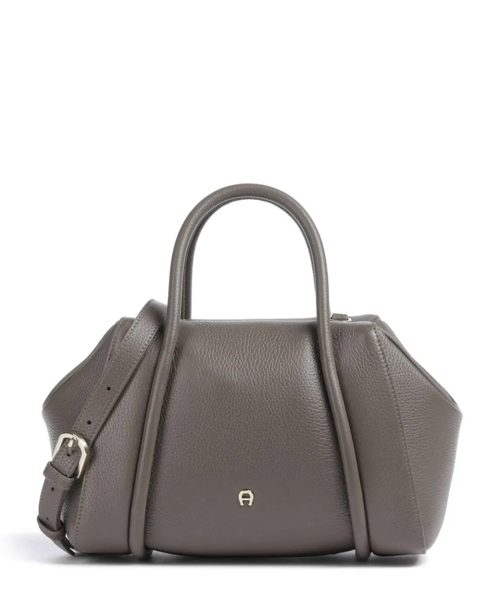 Juliette S Handtasche genarbtes Rindsleder taupe