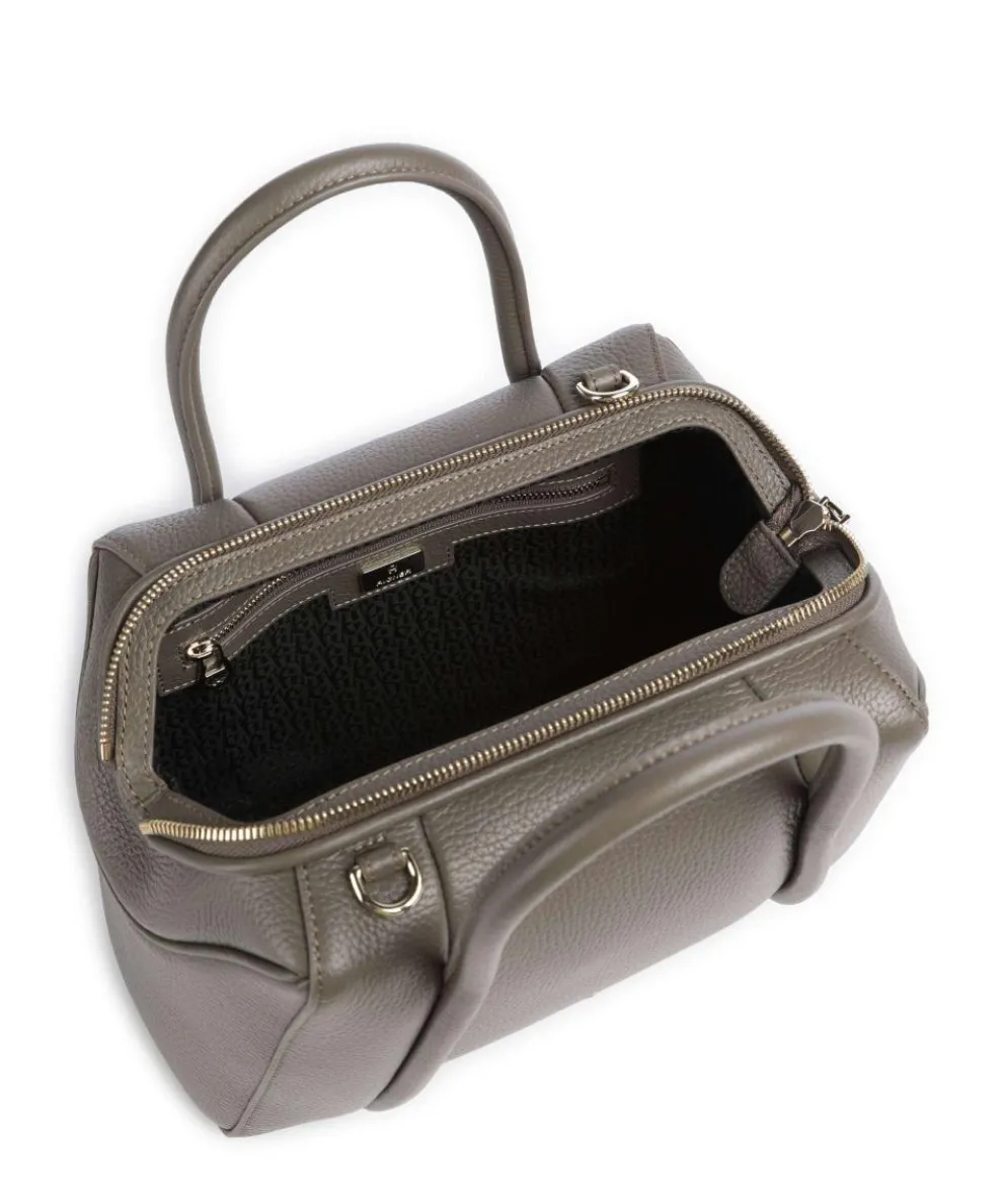 Juliette S Handtasche genarbtes Rindsleder taupe