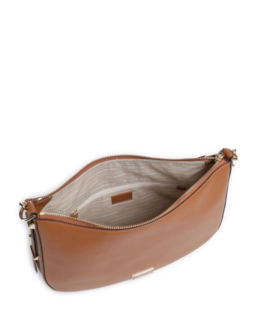 Liv Large Beuteltasche genarbtes Rindsleder braun