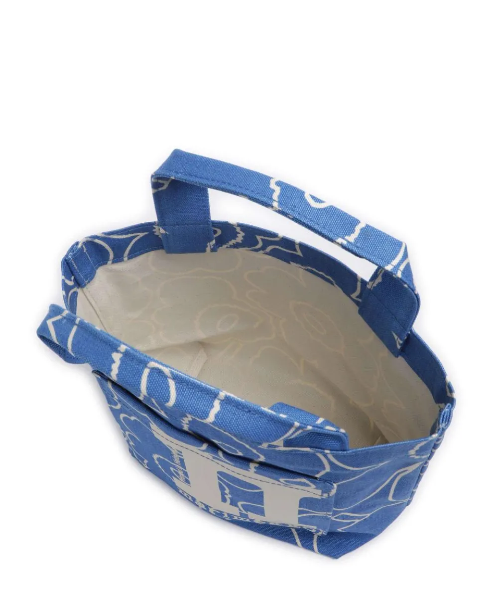 Unikko Mono Mini Piirto Handtasche Baumwolle blau