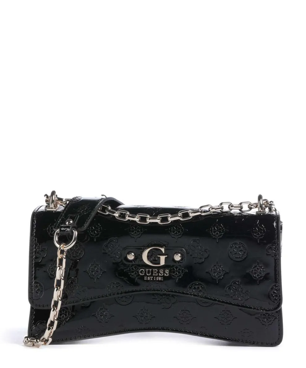 Gerty Peony Schultertasche Lederimitat schwarz