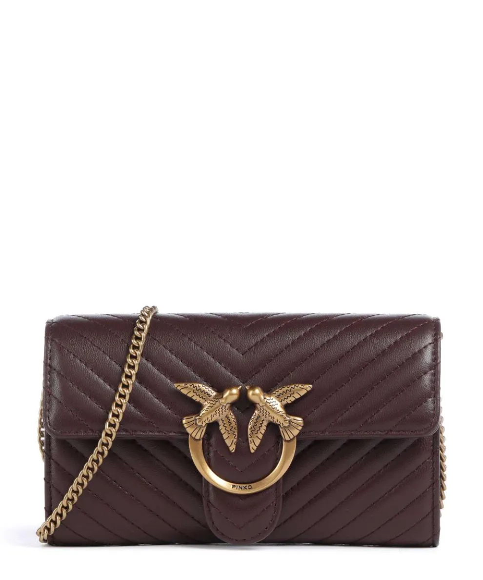 Love One Geldbörse fein genarbtes Rindsleder bordeaux