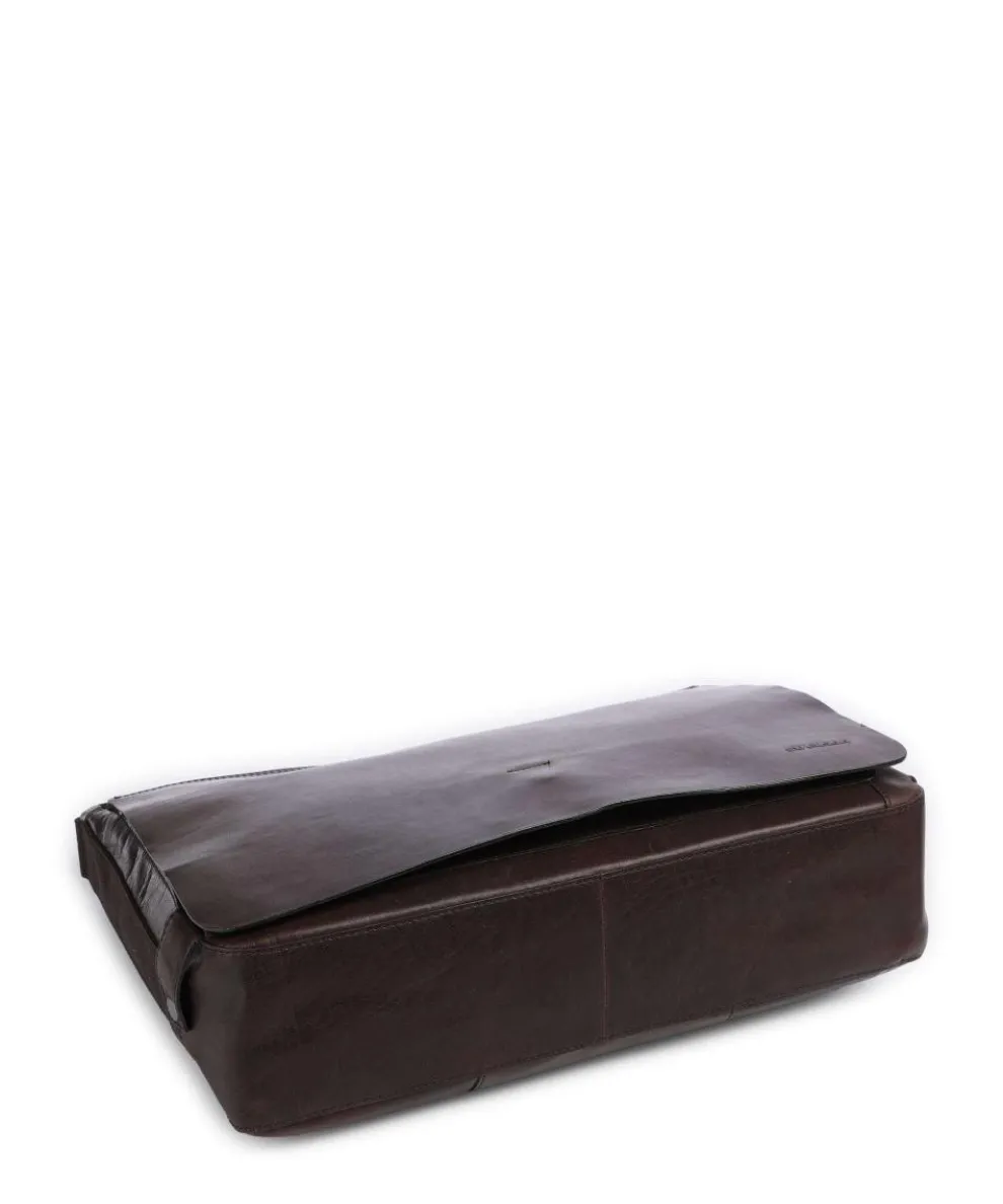 Abbey Aktentasche 14″ Büffelleder dunkelbraun