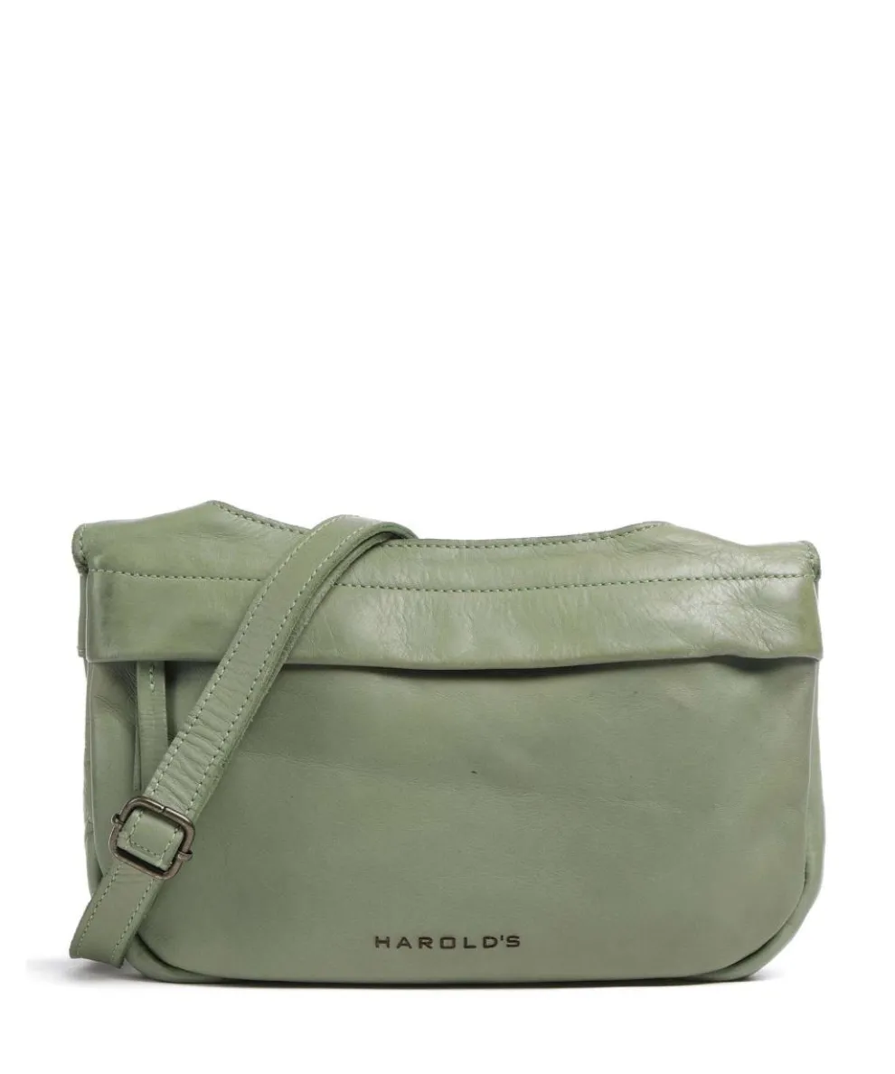 Submarine Schultertasche weiches Rindsleder grün