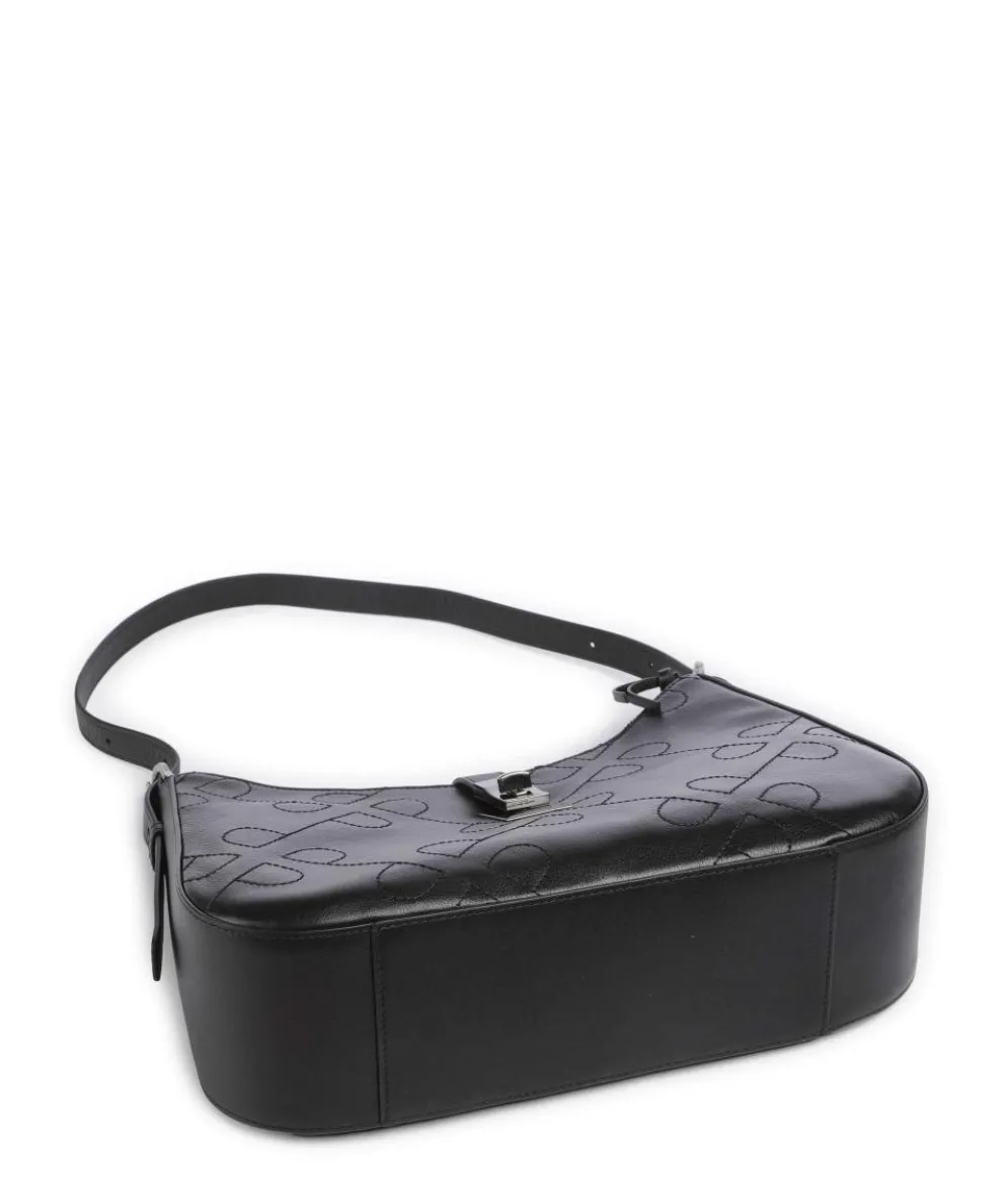 Liberty Schultertasche fein genarbtes Rindsleder schwarz