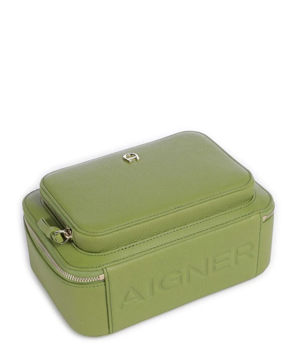 Zita S Umhängetasche genarbtes Rindsleder grün