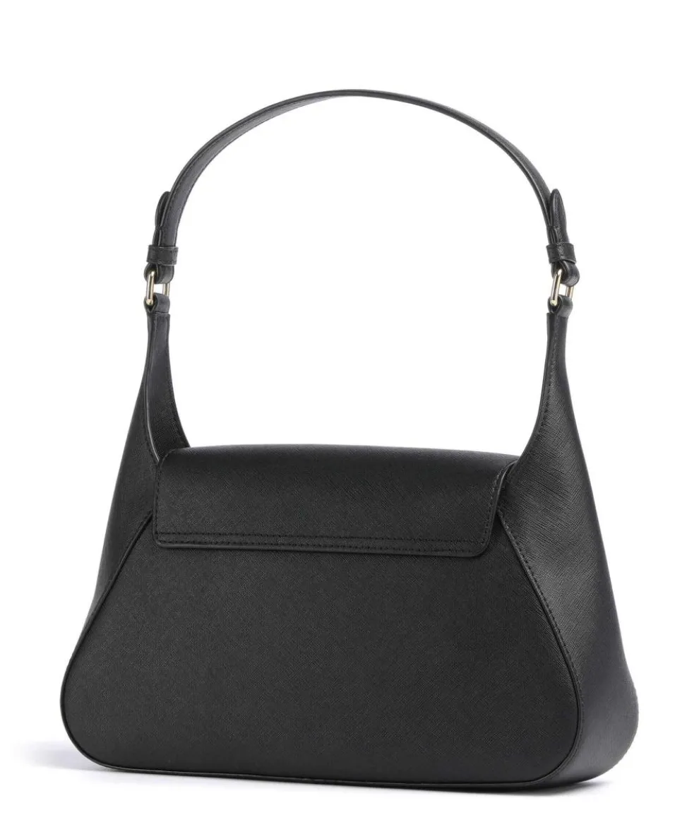 Schylar Medium Schultertasche Rindsleder schwarz