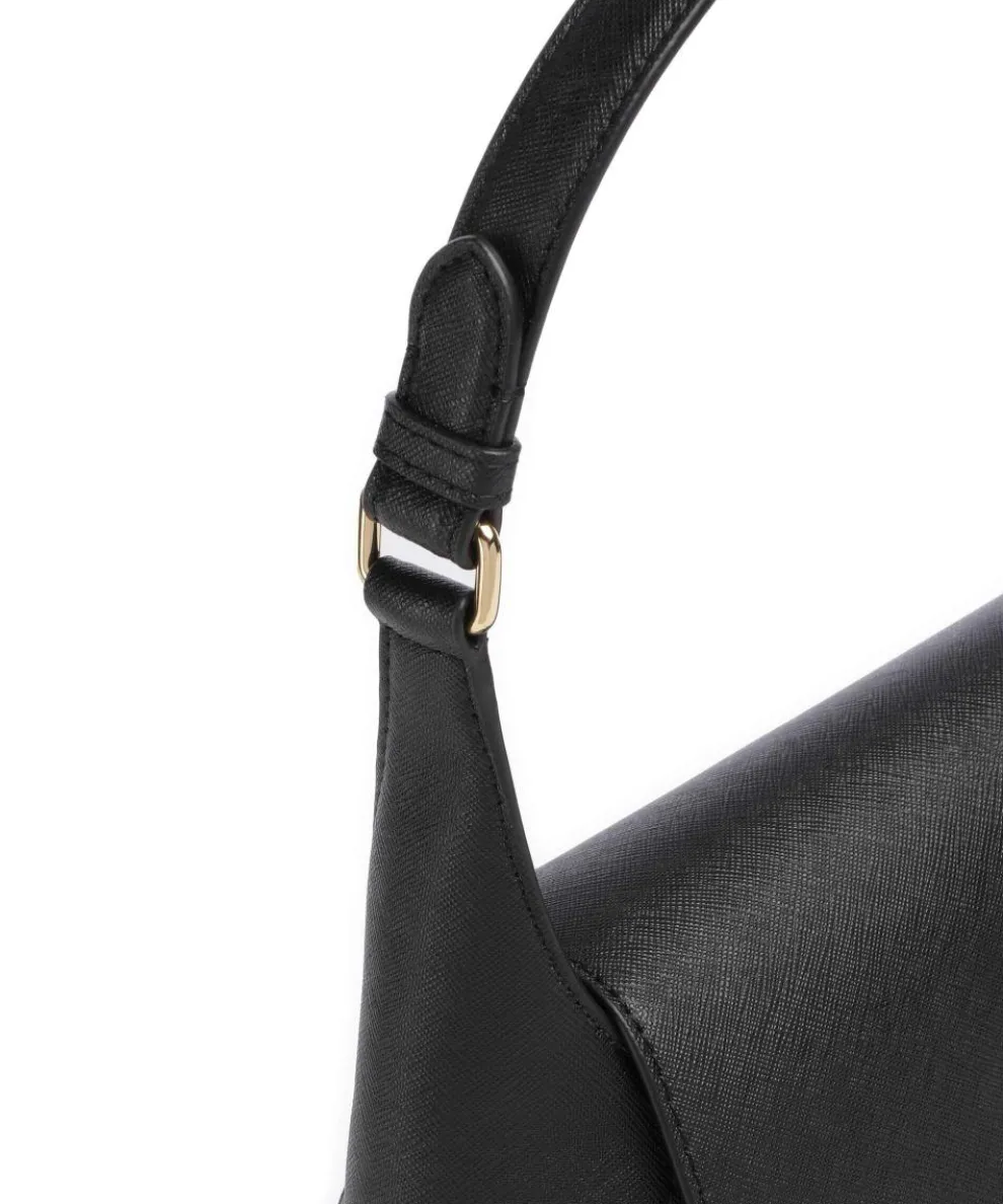 Schylar Medium Schultertasche Rindsleder schwarz