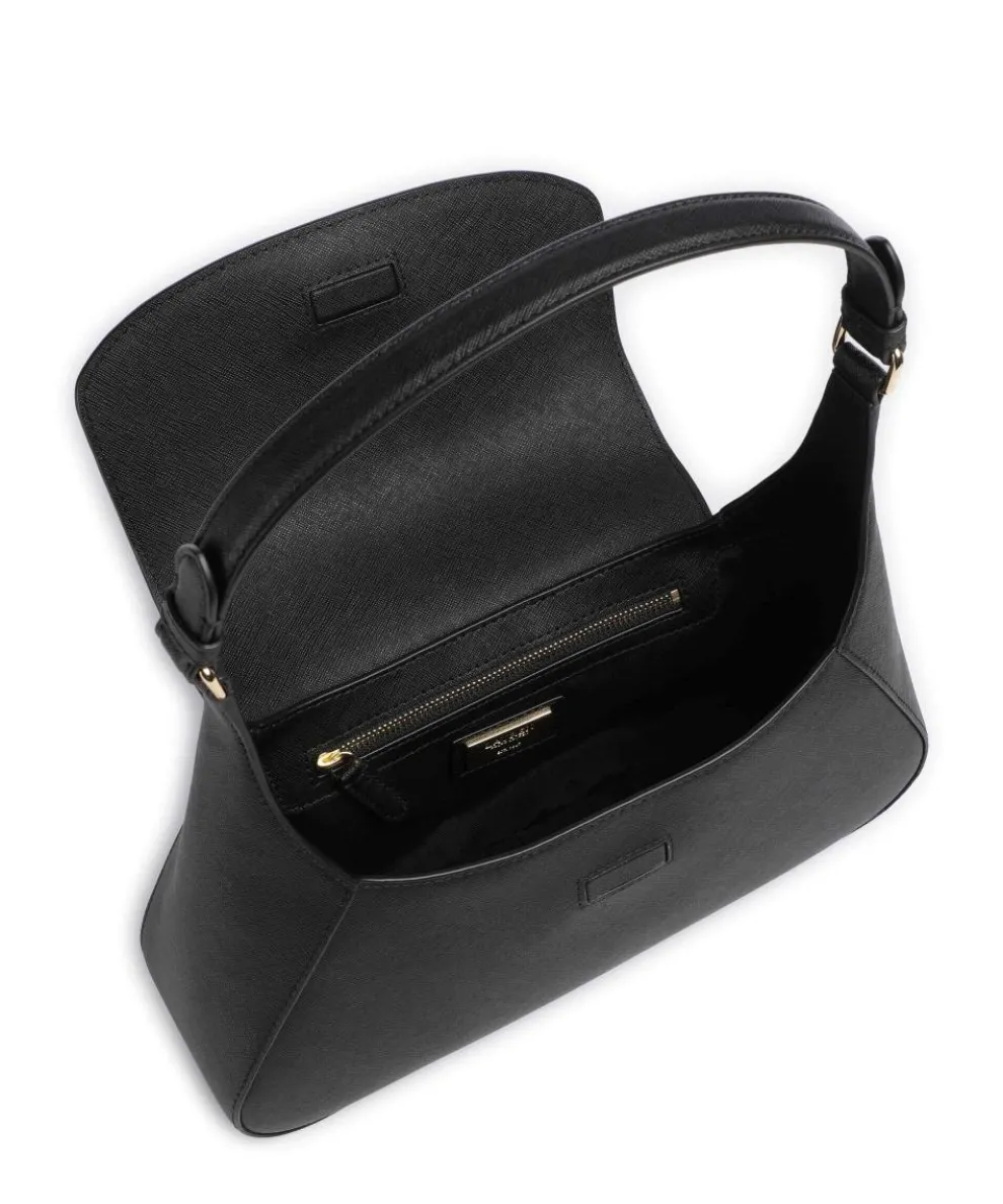 Schylar Medium Schultertasche Rindsleder schwarz