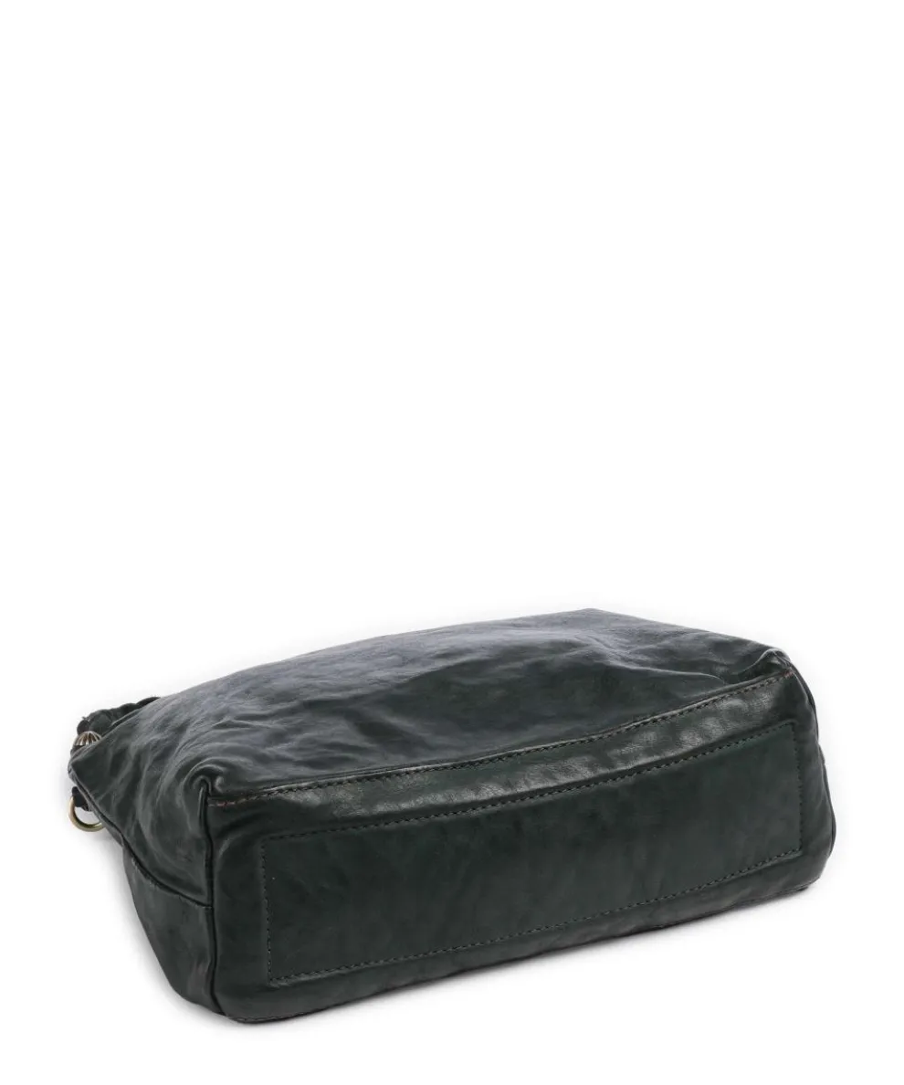 Beuteltasche fein genarbtes Rindsleder dunkelgrün