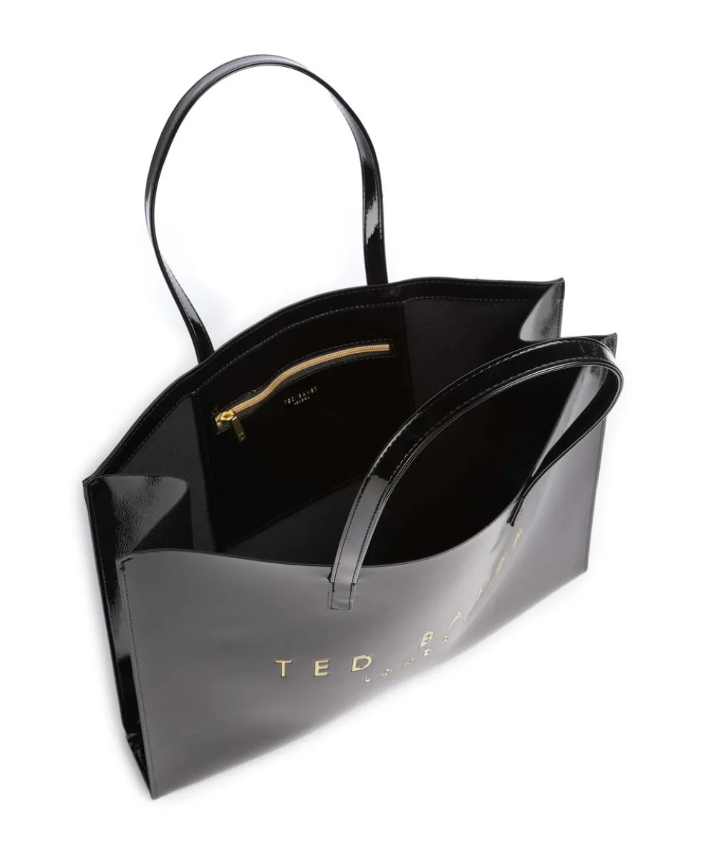 Crikon Shopper Lederimitat schwarz